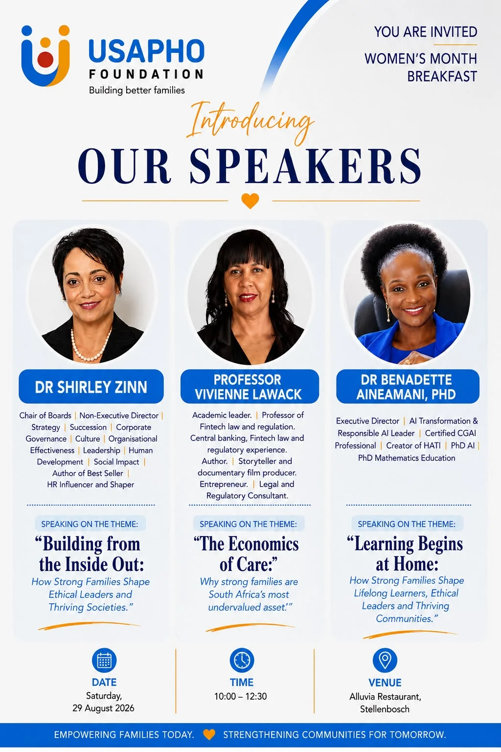 introducing our speakers